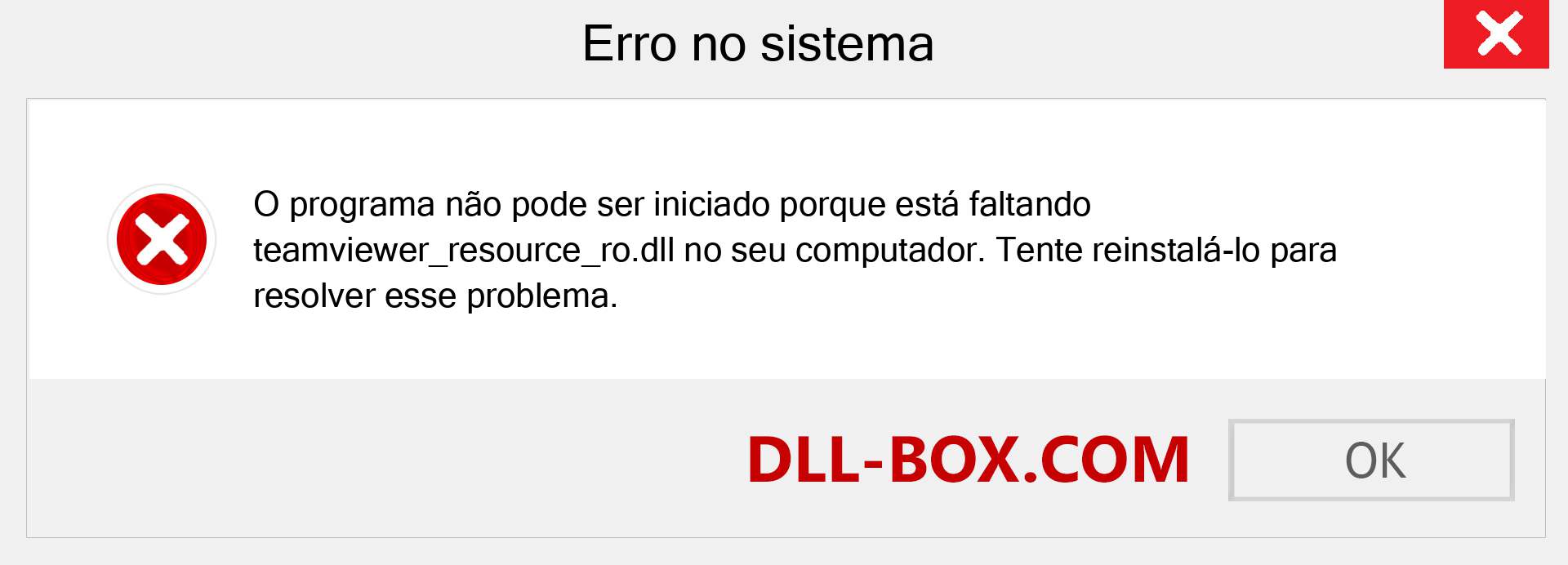 Arquivo teamviewer_resource_ro.dll ausente ?. Download para Windows 7, 8, 10 - Correção de erro ausente teamviewer_resource_ro dll no Windows, fotos, imagens